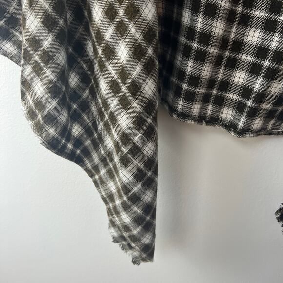 Knox Rose Women's Black Plaid Open Layered Light Jacket - Size XS - NWT - Picture 4 of 9